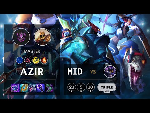 Azir Mid vs Veigar - EUW Master Patch 10.25