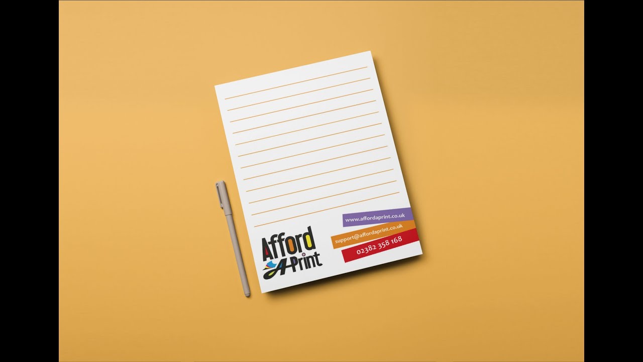 Notepad printing: for promotion