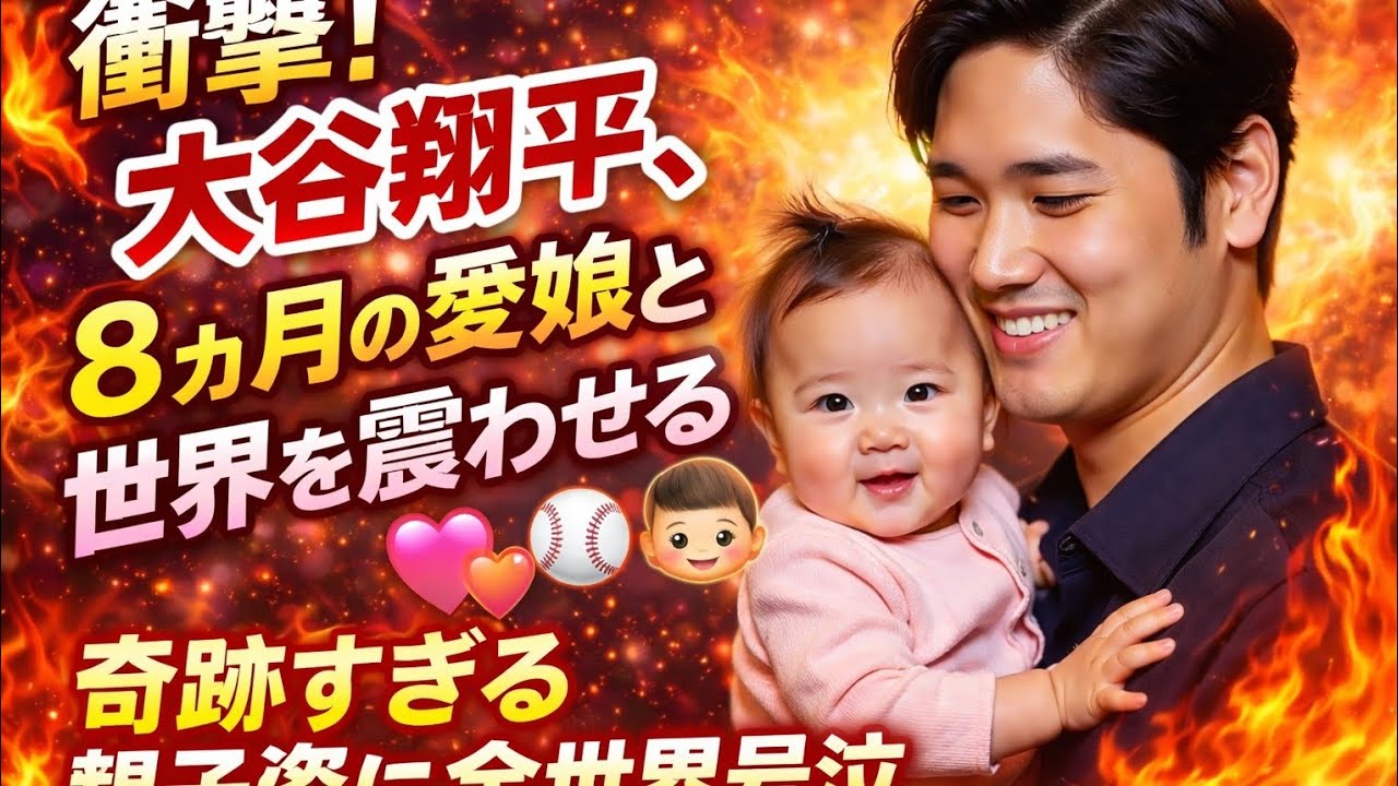 🔥 大谷翔平、8ヶ月の愛娘と世界を震わせる💖👶⚾ ついに父娘の奇跡の瞬間が話題沸騰！ 🔥
