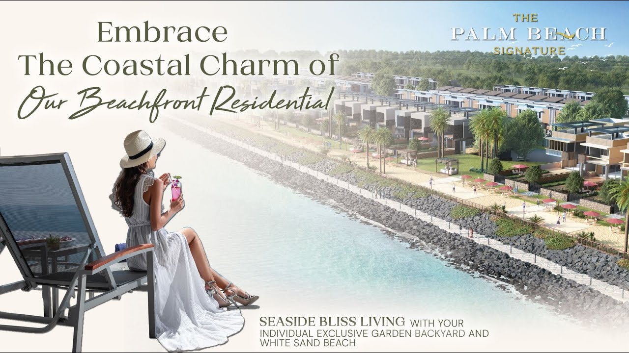 Cicil 51 Juta atau 4,4M Apartemen 4 Br Baru The Palm Beach View Laut di Riverwalk Island Pik