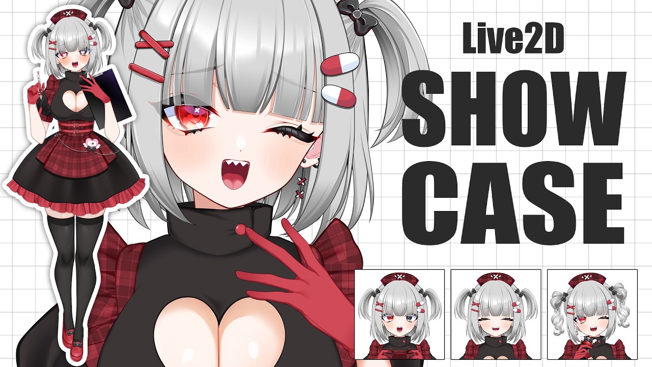 【Live2D Showcase】ゴシックナースな女の子【Live2D】