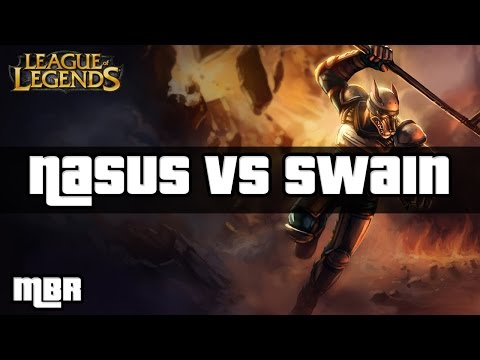 Riot K9 Nasus Vs Swain Top Lane - League of Legends Gameplay - HD