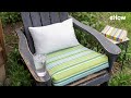 DIY No-Sew Outdoor Patio Cushion