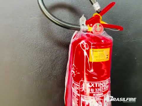Capa Protetora Com Visor Transparente Para Extintor De Pó 4kg, 6kg e 8kg