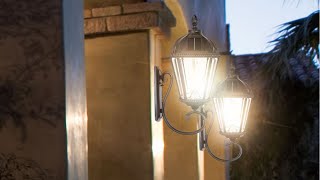 Watch A Video About the Royal Black Solar LED Outdoor Wall Light