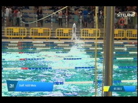 Serie 1 dei Staff. 4x50 Mista  Assoluti Femmine Master - Campionati Regionali Masters 2014 di Venet