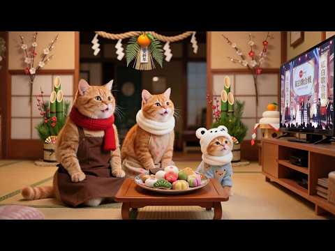 Ginger Kitten and Mama Cat Unexpectedly Return Home for Tet (Lunar New Year) with Grandma 🐱🎇🌸