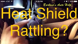 How to fix (temporarily) a rattling heat shield on a catalytic converter