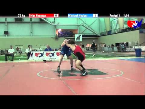 Tyler Nauman vs. Michael Hooker at 2013 ASICS University Nationals - FS