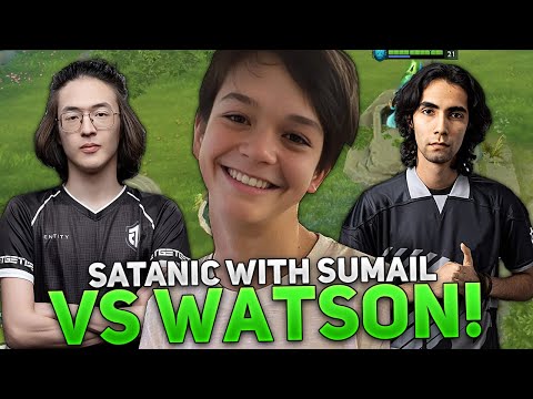 13.700 MMR GAME! SATANIC on DROW RANGER with SUMAIL vs WATSON!