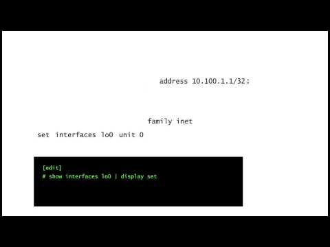INTRODUCTION TO JUNOS - Tutorial - show configuration | display set - [vDay One - Video #6]