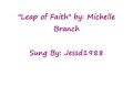 Leap Of Faith - Michelle Branch