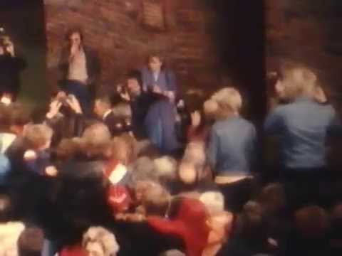 Bezoek koningin Juliana aan Aduard in jaren zeventig