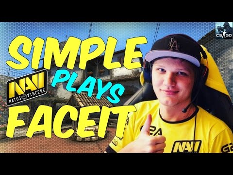 S1MPLE PLAYS FACEIT ON INFERNO | CALYX, NGIN, JNIKO, K1TO | 2017.05.03.