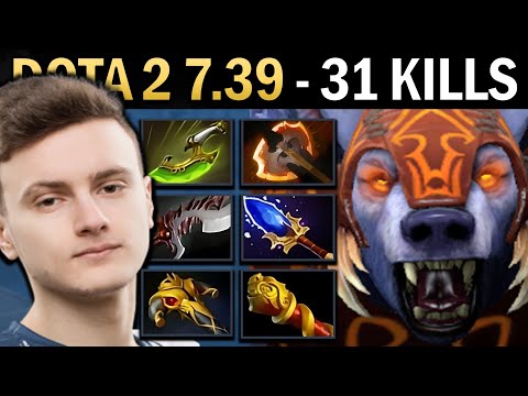 Ursa Gameplay Miracle with 31 Kills and Battlefury - Dota 7.39