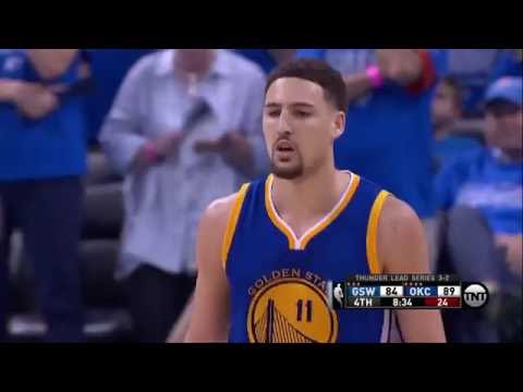 Klay Thompson's Amazing Three   Warriors vs Thunder   Game 6   May 28, 2016   2016 NBA Playoffs