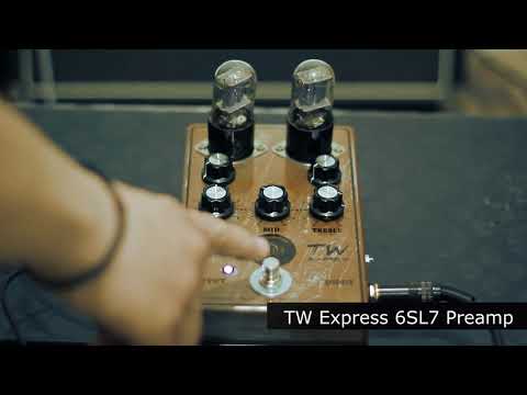 Boutique Dual 6SL7 tube Pre amp guitar pedal based on trainwreck express by Tsomokos Audio nos image 7