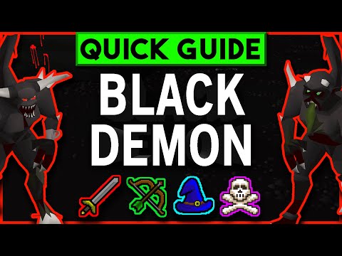 OSRS Black Demon Slayer Guide + Wilderness / Cannon / Safe Spot - Quick Guide [2019]
