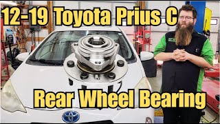 12-19 Toyota Prius C Roaring Noise While Driving - Rear Wheel Bearing Replacement