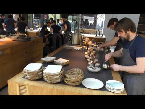 Noma 2.0, kitchen serving & plating from René Redzepi, Copenhagen