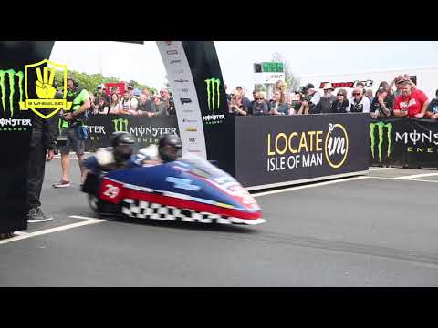 Isle of Man TT - 3 Wheeling 2018 TT Sidecar Race 1 Start 2 June 2