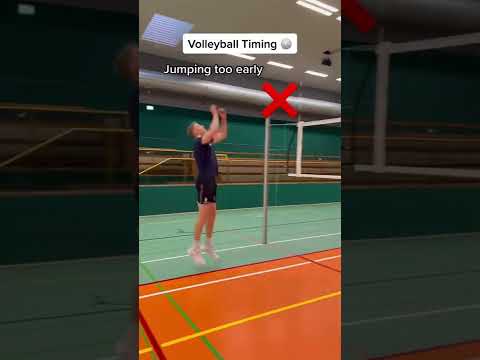 Volleyball Timing and Jumping for Beginners 🏐💪 #volleyball #shorts
