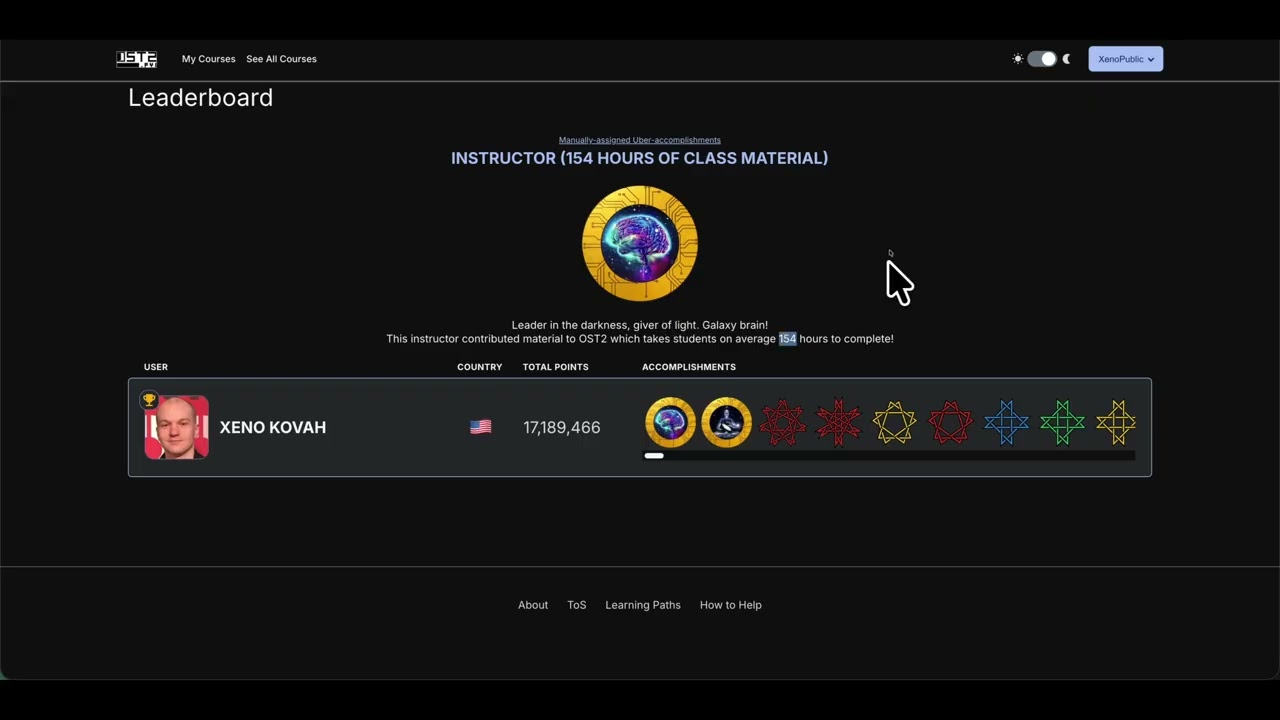 OST2 Gamification Fundraiser: Video 8: Instructors