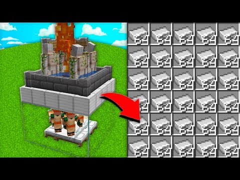 FARM DE FERRO sem ZUMBI - FERRO INFINITO - MINECRAFT 1.18 e 1.17 😱