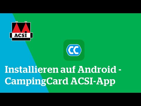 Installieren auf Android - CampingCard ACSI-App