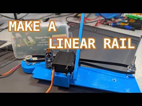 Make a Belt-Driven Linear Rail Operated by Stepper Motor