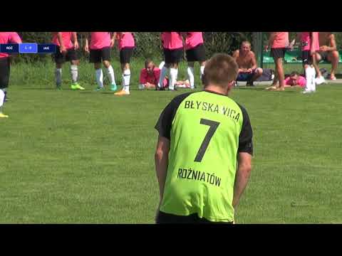 Druga połowa meczu LKS Błyskawica Rożniatów - Zorza Jagiełła