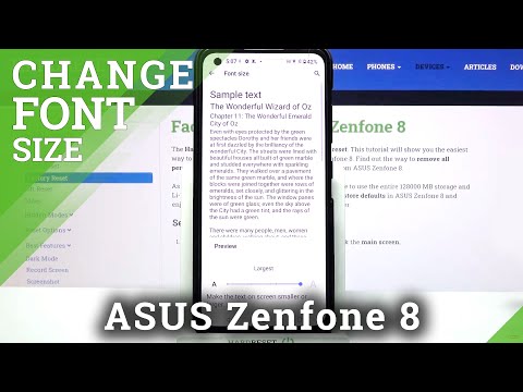How to Change Font Size in ASUS Zenfone 8 – Set Up Font Size