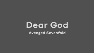 Dear God - Avenged Sevenfold (Lirik dan Terjemahan)