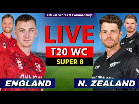 🔴 Live: ENG vs NZ, T20 World Cup 2026, Cricket Live Match Scores, Commentary, England vs New Zealand