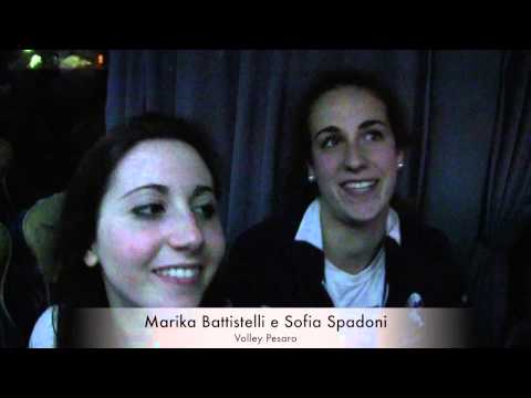 VOLLEY PESARO intervista MARIKA BATTISTELLI e SOFIA SPADONI - Promozione in A2