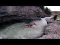 Elbow River and falls kayaking from 2019 - Dyrgas Elbow River and falls kayaking from 2019