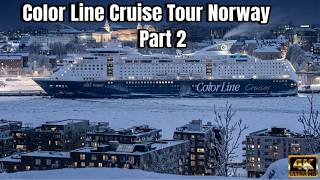 4K Tour inside Color Line Cruise from Oslo Norway to Kiel Germany, PART 2