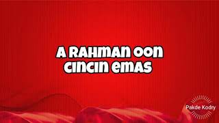 Download lagu A Rahman Onn  ~ Cincin Emas (1960s) mp3