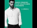 Marco Mengoni- Ti Ho Voluto Bene Veramente ...