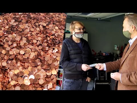 Man Paid in 90,000 Oily Pennies Cashes In With Coinstar