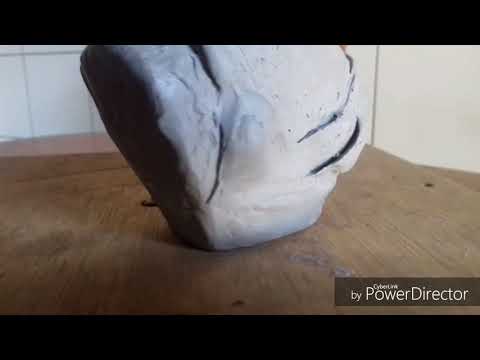 Escultura em Clay do clicker the last of us sculpture