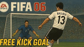 UNBELIEVABLE Free-Kick — Ballack vs Buffon | FIFA World Cup 2006 (PS2)