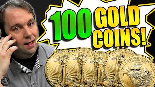 I Tried to SELL 100 GOLD COINS to Coin Shops... Here