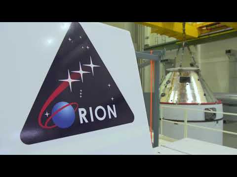 Artemis I: Orion Path to the Pad - Lift Onto Transporter and O&C Departure
