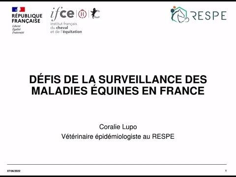 , title : 'Défis de la surveillance des maladies équines en France - Coralie Lupo'