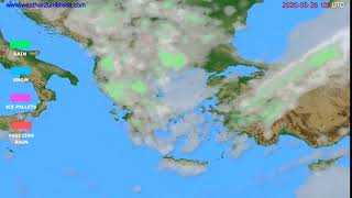 Precipitation forecast Greece // modelrun: 00h UTC 2020-05-26