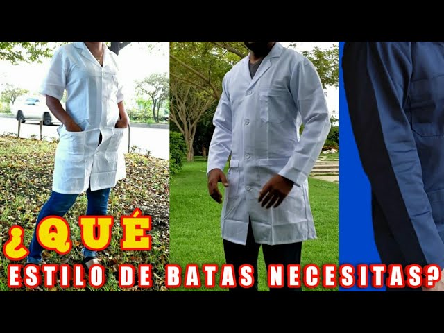Vídeo relacionado con FAHAKO Bata Laboratorio Mujer Hombre Bata Blanca Algodón Bata Medico Bata Blanca Laboratorio Disfraz Enfermera Manga Larga Bata Sanitarios Estudiantes Escuela Uniforme con Bolsillos Botones, XXL
