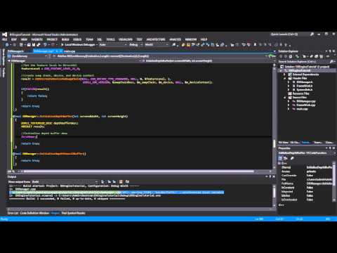 C++ DirectX11 Tutorial 1 - Initialize DirectX Part 2/3