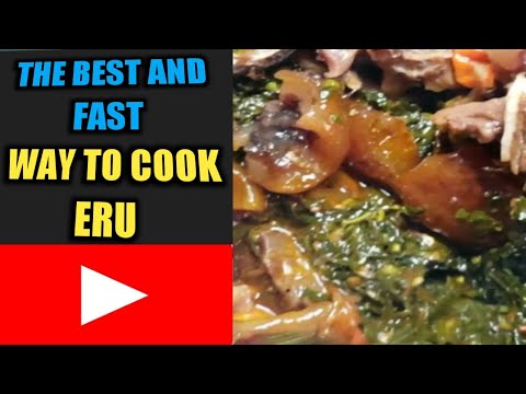 Eru/water fufu and recipe...Cameroonian dish