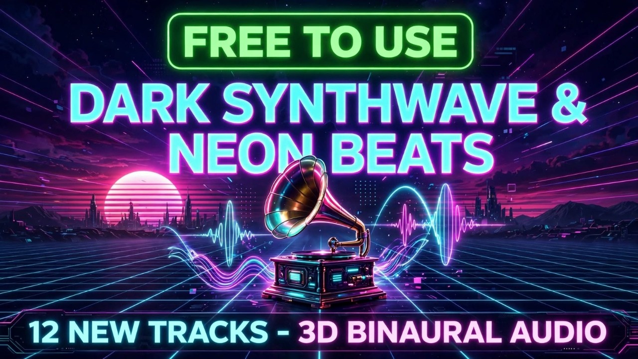 NEON ECHOES // 3D Binaural Audio - Dark Synthwave & Neon Beats [Trizur]